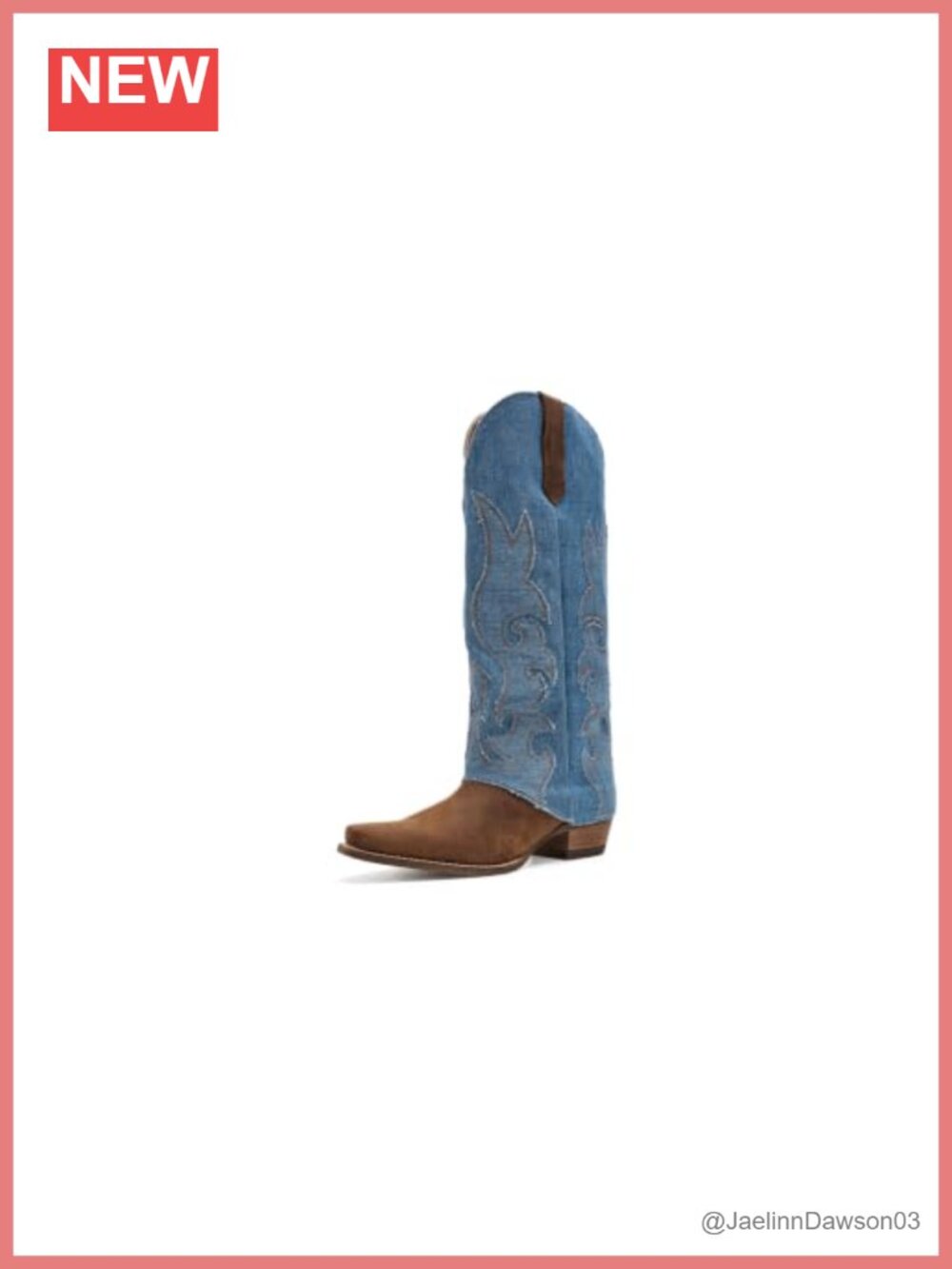 Dingo Leather Snip Toe Pull On Knee High Western Boots